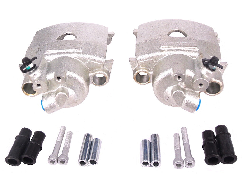 2 FRONT BRAKE CALIPERS WITH SLIDERS CORDOBA IBIZA VENTO SCIROCCO 239SOLID DISC