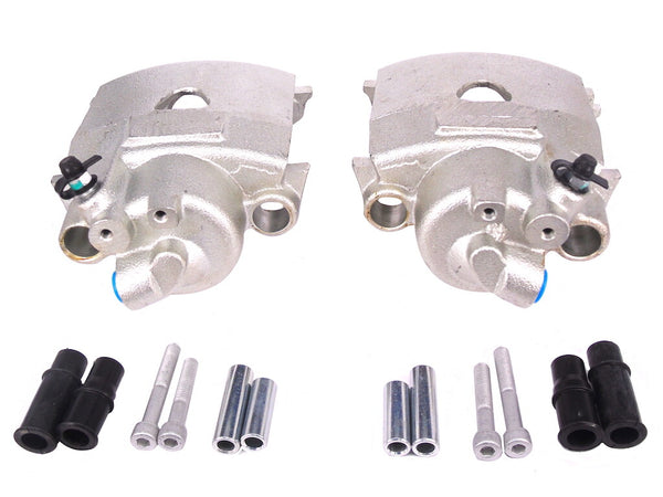 2 FRONT BRAKE CALIPERS WITH SLIDERS CORDOBA IBIZA VENTO SCIROCCO 239SOLID DISC