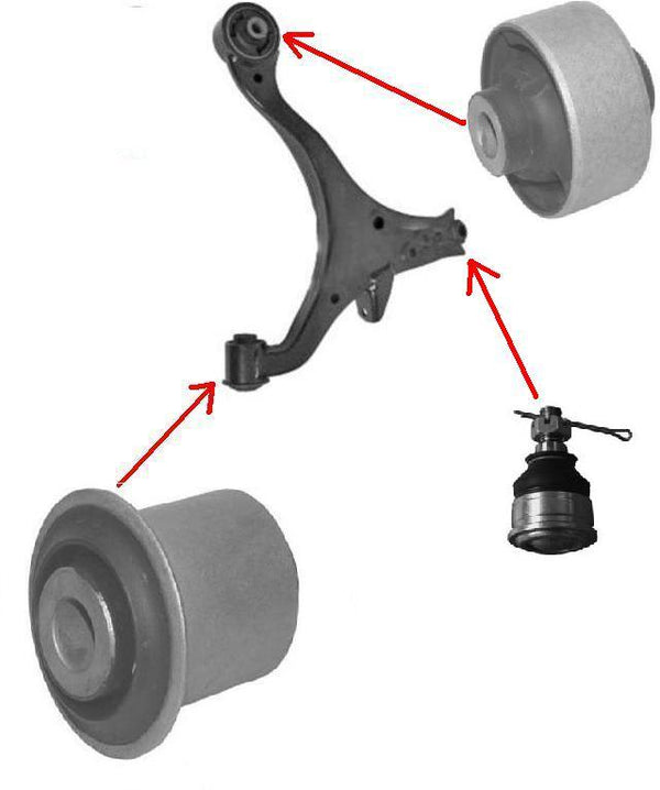 FOR CIVIC 1.4 1.6 1.7 EU EM 2001-2005 LOWER WISHBONE ARM BUSHES BALL JOINT