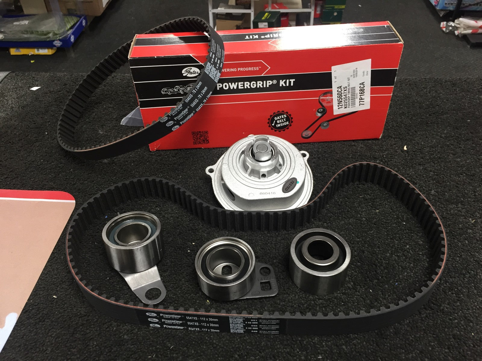 ROVER MG ZR ZS 400 200 2.0TD TIMING BELT INJ BELT KIT &  WATER PUMP 