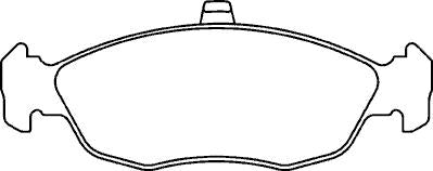 CITROEN SAXO VTR VTS 106 GTI  FRONT BRAKE PADS MINTEX 