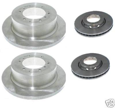 FOR MITSUBISHI SHOGUN PININ FRONT & REAR BRAKE DISCS 