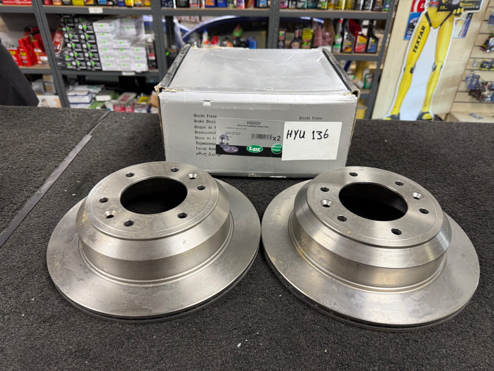 FOR HYUNDAI I800 REAR BRAKE DISCS 2008 TO 2019