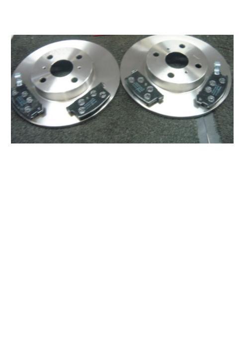 FOR TOYOTA SERA 1.5 FRONT BRAKE DISCS & BRAKE PADS 1990 to 1992 models 