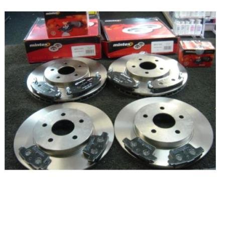 FOR JAGUAR  X TYPE 05> MINTEX  FRONT REAR  BRAKE DISCS PADS