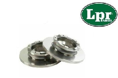 FOR FORD TRANSIT 2.2 TDCI MK7 2006-014 REAR SOLID 280MM BRAKE DISCS PAIR ABS