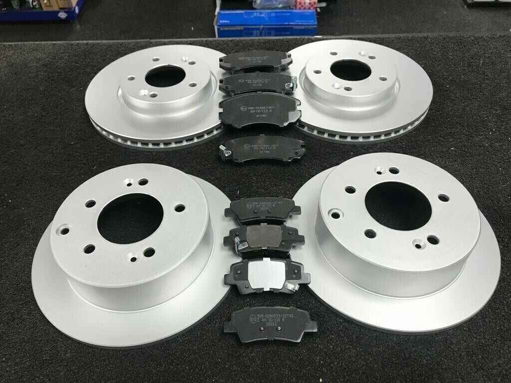 FRONT REAR BRAKE DISC PADS FOR HYUNDAI CEED TUCSON SPORTAGE GDi CDRi 17" WHEEL