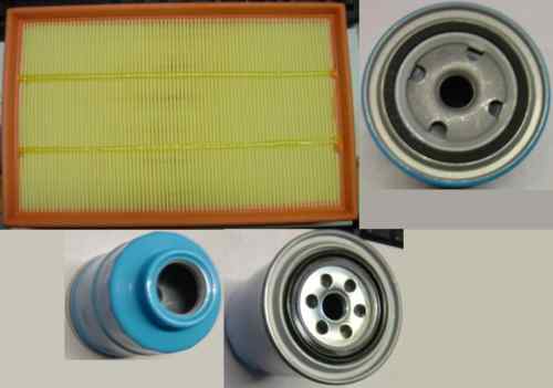 FITS NISSAN  NAVARA 2.5TD D40 OIL AIR FUEL FILTER WITH SENSOR HOLE