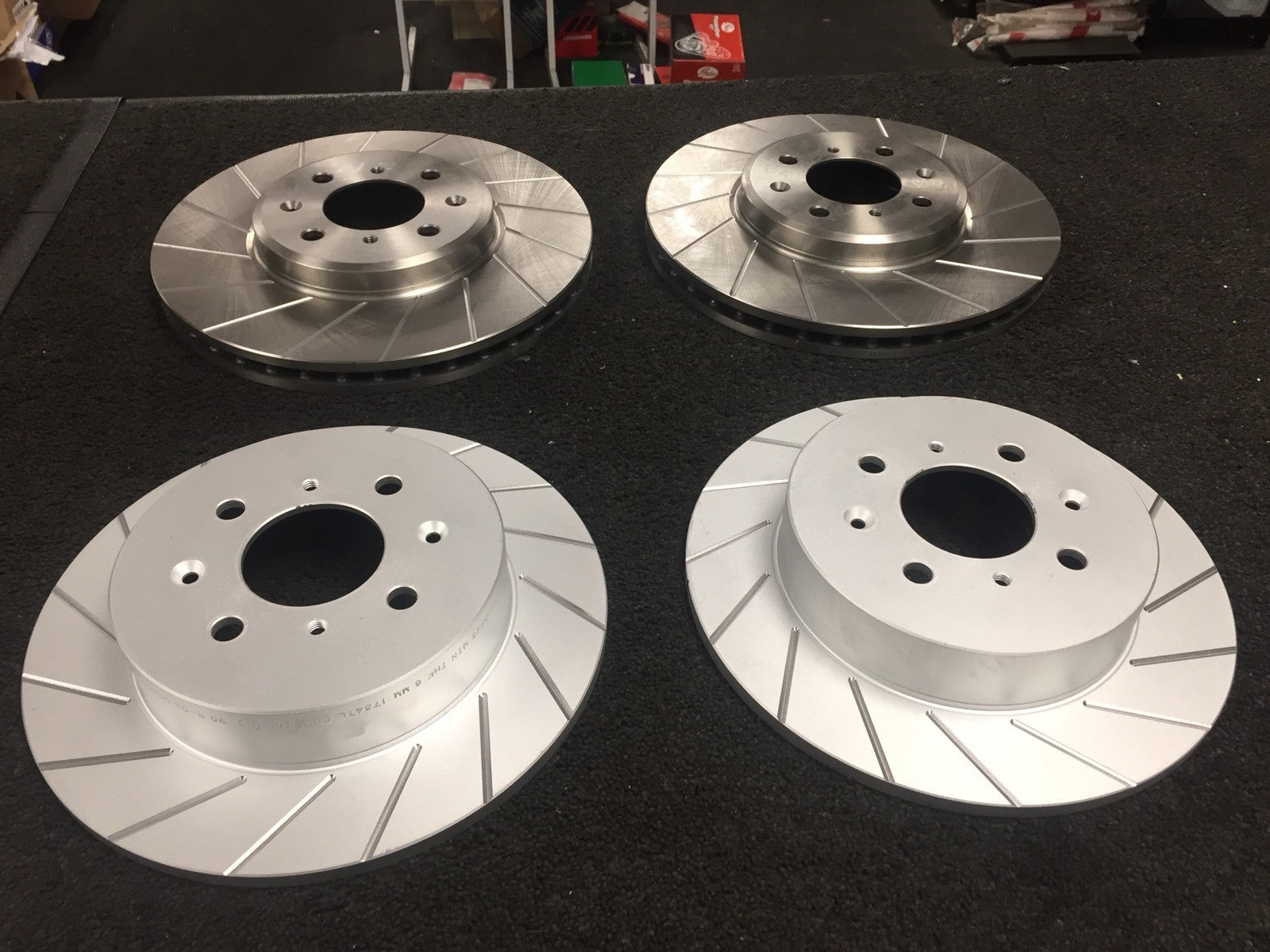 ROVER MG ZR 160 ZS 180 BRAKE DISC PERFORMACE GROOVED BRAKE DISC FRONT REAR 