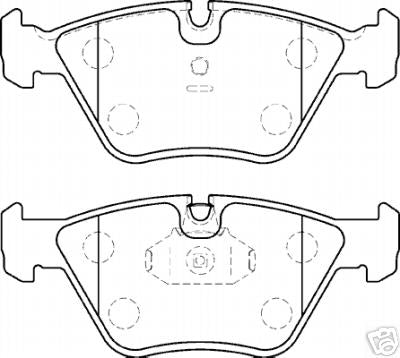 BMW X3 2.0 2.5 3.0 I TD BRAKE PADS MINTEX & WEAR LEAD