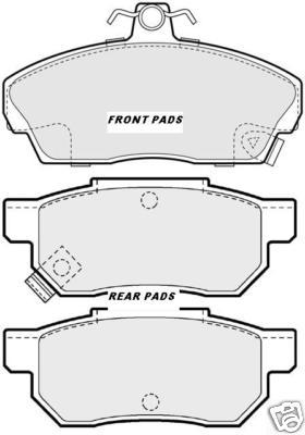 ROVER 25 45 200 214 216 400 414 FRONT REAR MINTEX PADS