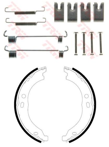CITROEN RELAY PEUGEOT BOXER REAR BRAKE SHOE AND FITTING KIT  2006 ON MODELS