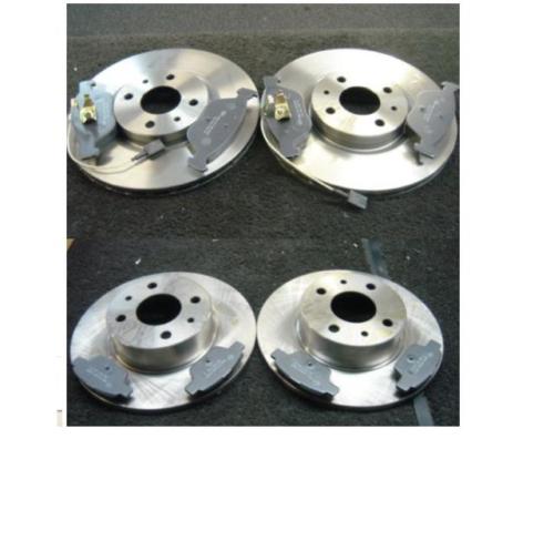  FOR FIAT MULTIPLA 1.6 1.9JTD FRONT & REAR BRAKE DISCS &PADS
