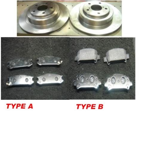 FOR IMPREZA WRX TURBO  REAR BRAKE DISC 266MM  & PADS