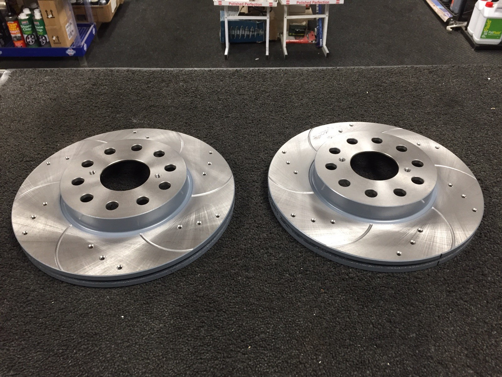 FOR TOYOTA MR2 MK2 SW20 92-2000 DRILLED GROOVED BRAKE DISCS DISC  REAR 