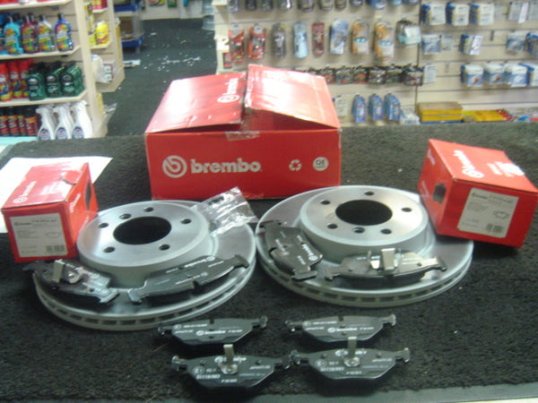 BMW 320D BREMBO BRAKE DISC FRONT REAR PADS  FILTERS