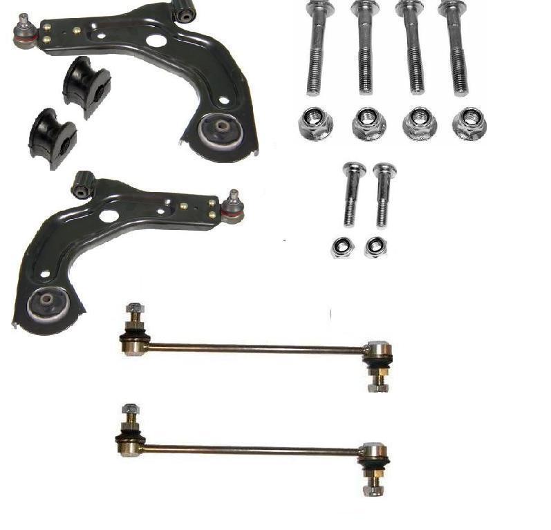 FORD PUMA 1996-2002 2 LOWER WISHBONES ARM BOLTS ANTI ROLL BAR LINK BUSHES