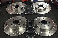 ROVER MG ZS 180 DIMPLED STRAIGHT GROOVED BRAKE DISCS & MINTEX PADS FRONT REAR