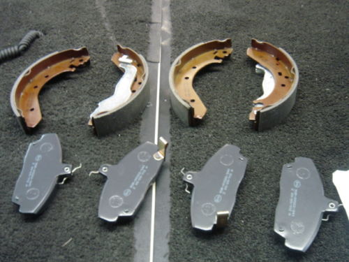 ROVER 25 45 200 214 216 220 420 400 414 416 FRONT BRAKE PADS REAR BRAKE SHOES