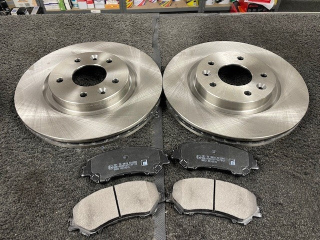 for NISSAN XTRAIL QASHQAI DIG-T DCi 4WD 2 FRONT BRAKE DISC BRAKE PAD 296MM