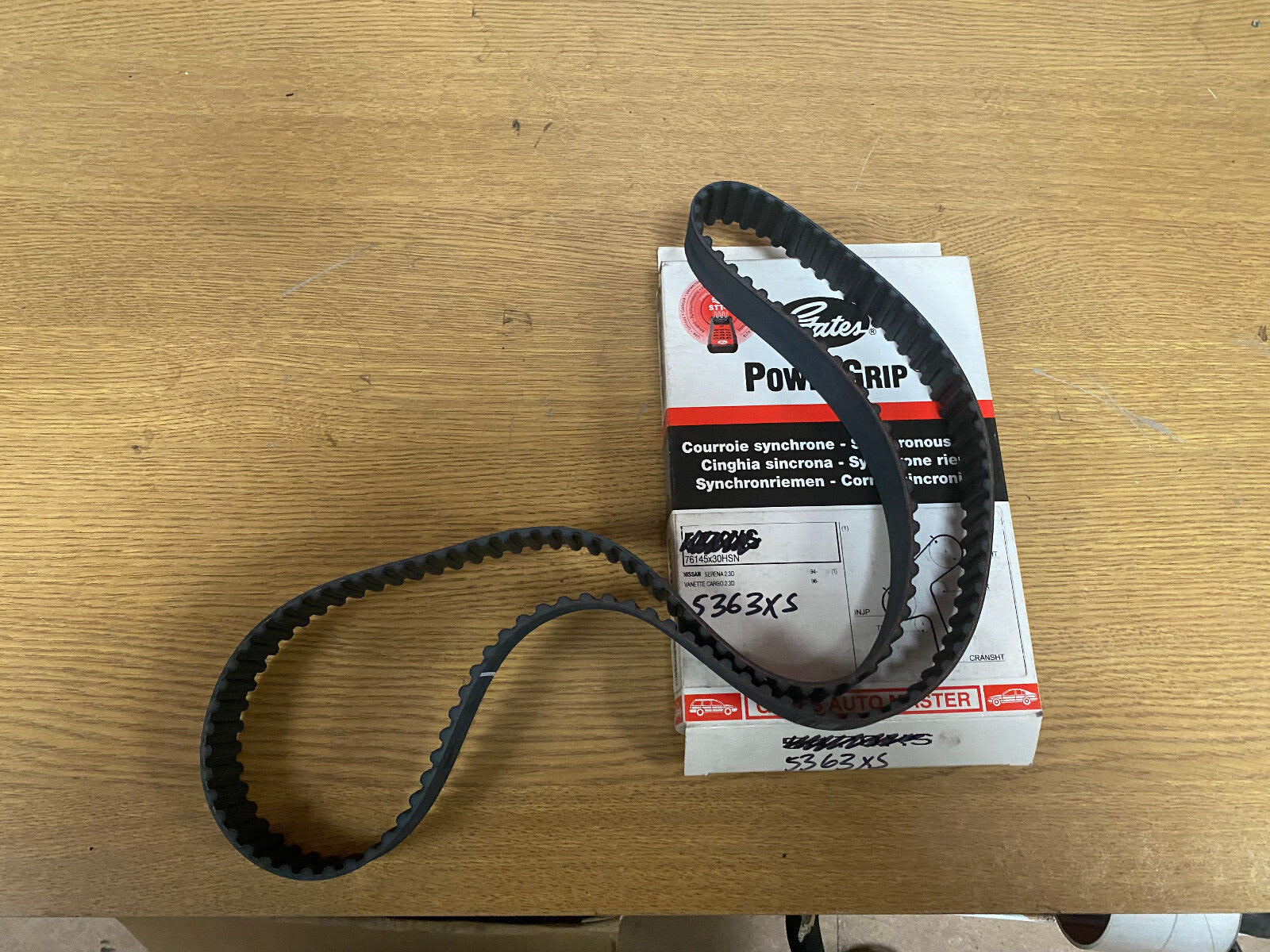 FOR NISSAN VANETTE CARGO SERENA 2.0D GATES POWERGRIP TIMING BELT 5363XS