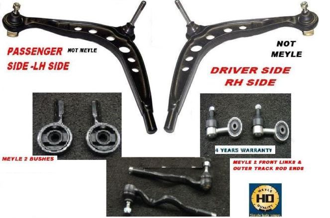 BMW Z3 E36 316 318 320 325 LOWER SUSPENSION ARM BUSH LINK OUTER ROD MEYLE HD 
