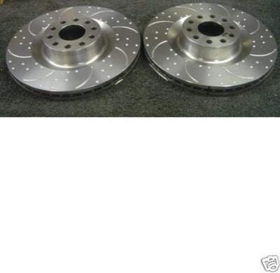 VW PHAETON AUDI A8 S8 4.2 BRAKE DISC FRONT DIMPLED GROOVED BRAKE DISCS 323MM 