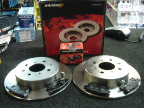 FOR HONDA CIVIC TYPE S MINTEX REAR BRAKE DISCS & PADS 4 STUD WHEELS