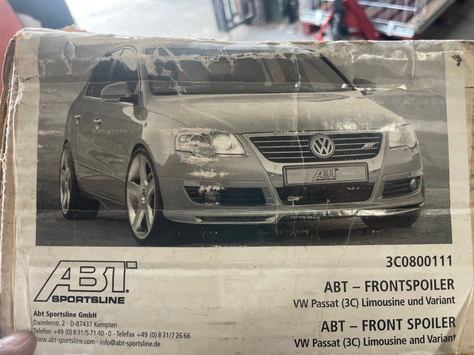FOR VW PASSAT  3C CC ABT SPORTLINE FRONT BUMPER VALANCE SPOILER LIP