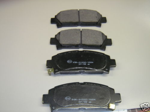 FOR  AVENSIS VVTI D4D 2000-01 BRAKE PADS FRONT REAR DISCS 