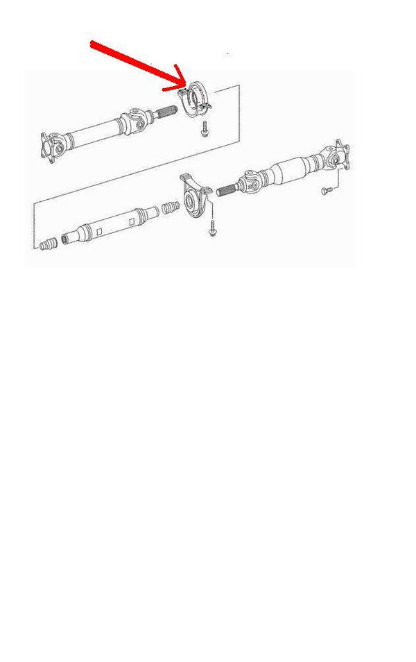 FOR MERCEDES VITO VIANO W639 PROPSHAFT BEARING FRONT SUPPORT BEARING  