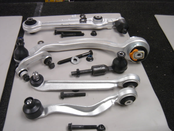 AUDI A4 1995-01 FRONT CONTROL ARM KIT UPPER LOWER TRACK ROD END LINK NS LHS SIDE