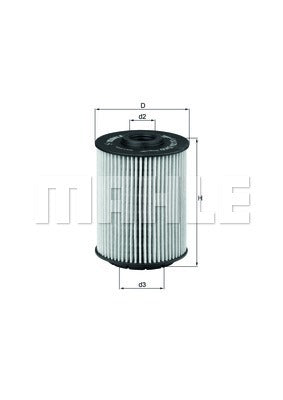MAHLE OX 356D OIL  FILTER 