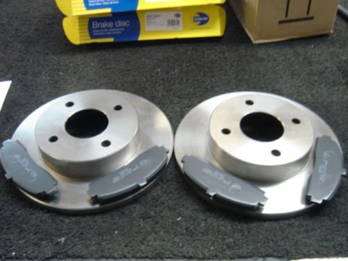 FOR NISSAN MICRA K11 FRONT BRAKE DISCS & PADS NEW 