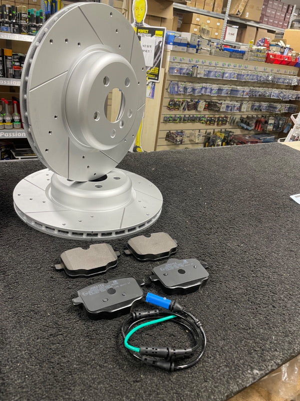 5 SERIES 520D XDRIVE M SPORT (MK7 (G30))  FRONT REAR DISCS PADS DRILLED GROOVED