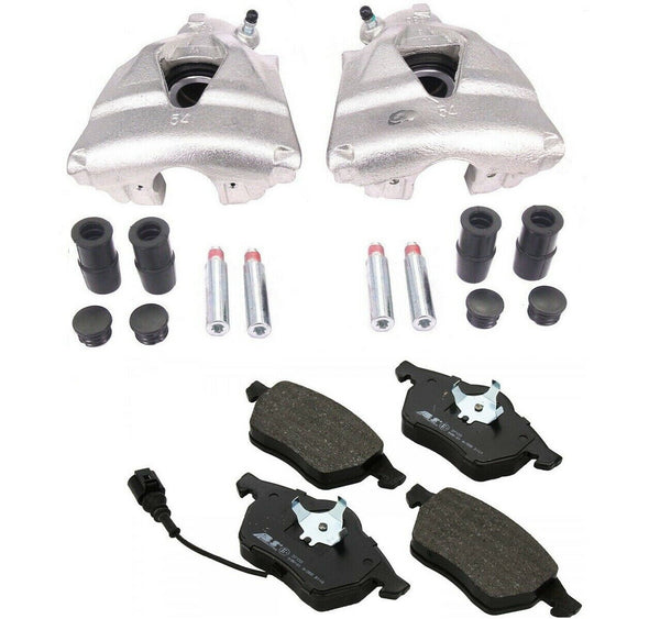 FOR AUDI TT 1.8i QUATTRO 8N 1999-2005 2 FRONT BRAKE CALIPERS LH RH BRAKE PADS 