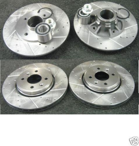 MEGANE SCENIC  FRONT REAR DRILLED GROOVED BRAKE DISC