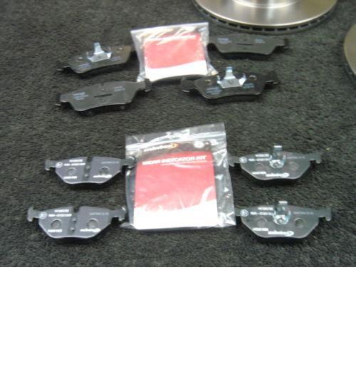 FOR BMW Z4 2.5 E85 BRAKE DISC DRILLED GROOVED FRONT REAR MINTEX BRAKE PAD