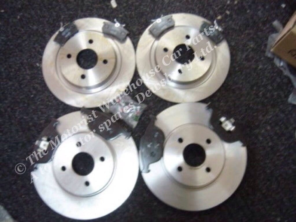 FORD FOCUS ST170 BRAKE DISC BRAKE PADS FRONT REAR BRAKE DISCS AND PADS NEW 