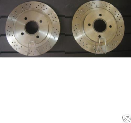 FOCUS ST170 BRAKE DISCS CROSS DRILLED BRAKE DISCS REAR