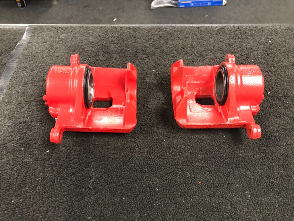 FOR  CIVIC 2.0 TYPE R EP3 FRONT BRAKE CALIPERS LEFT AND RIGHT RED WITH PADS 