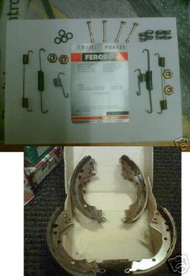 FORD FIESTA BRAKE SHOES &  FITTING KIT MK3  1989>