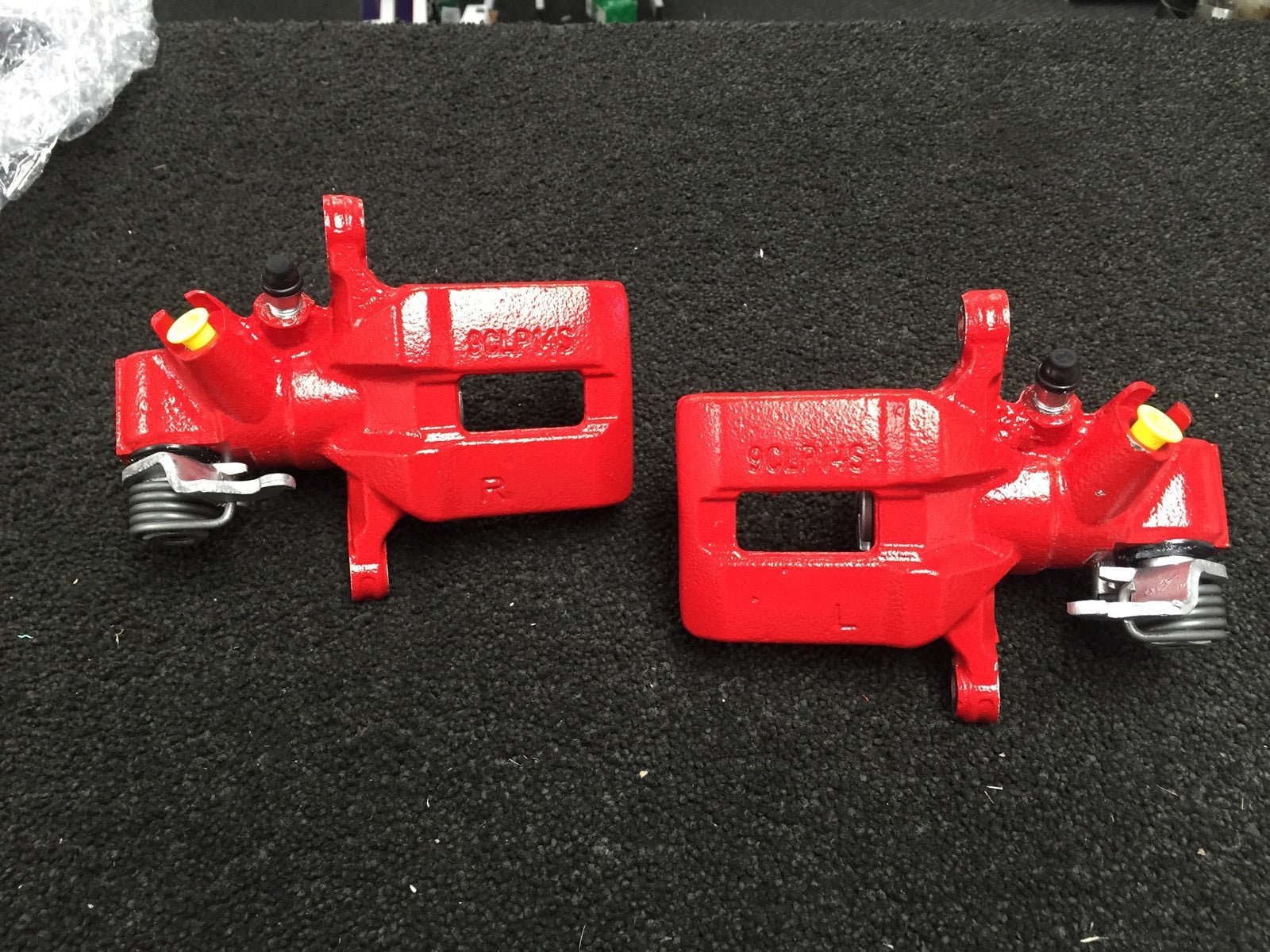 FOR  CIVIC 1.4 1.6 1.7 I-VTEC MK7 BRAKE CALIPERS REAR BRAKE CALIPER PAIR RED