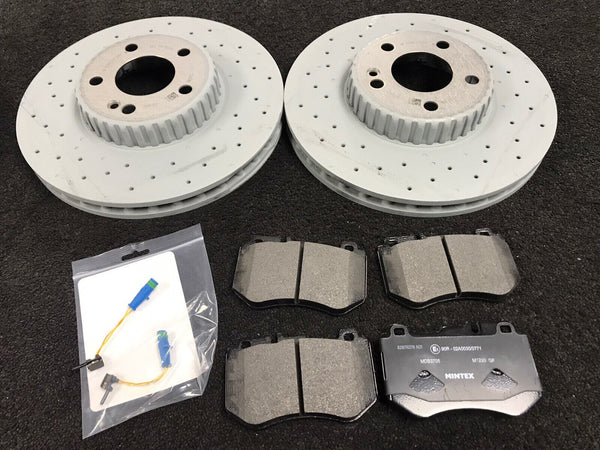 FOR MERCEDES GLC300 C-CLASS AMG SPORT  FRONT BRAKE DISC BRAKE PADS 342mm