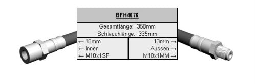 VOLVO 740 2.0 2.3 2.4 TURBO DIESEL  FRONT BRAKE HOSE