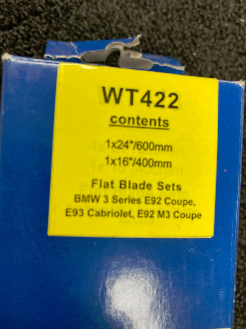 FRONT WIPER BLADE SET FITS BMW M3 4.0 COUPE E92
