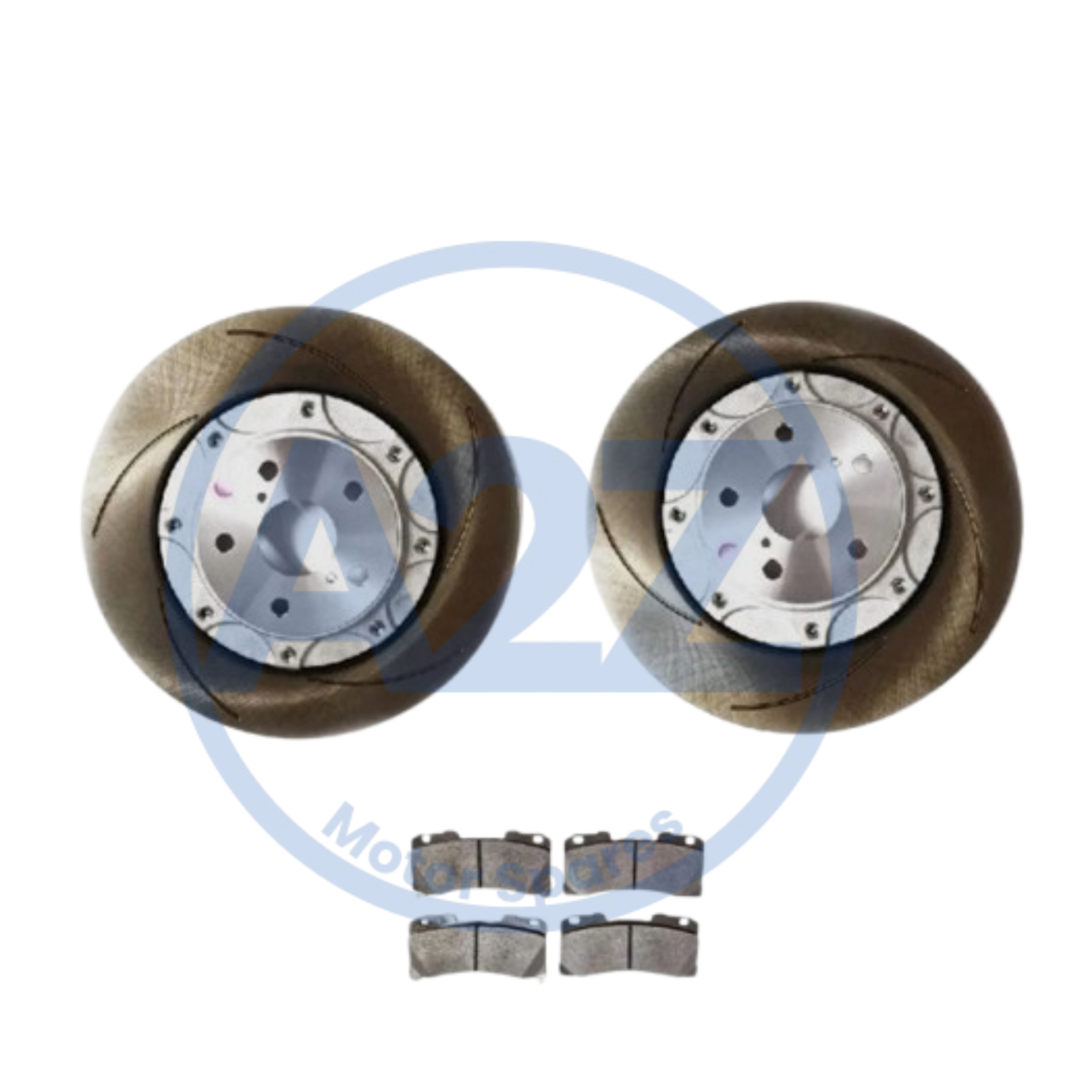 FRONT GROOVED PERFORMANCE BRAKE DISCS PADS SET  FIT YARIS GR 1.6 4WD 2020- 356MM