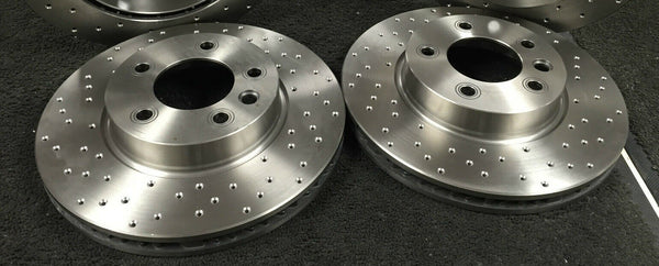 AUDI A4 2.7TDi 2008 ONWARDS FRONT BRAKE DISCS CROSS DRILLED ONLY
