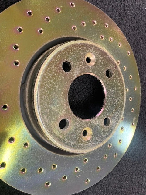BREMBO PERFORMANCE CROSS DRILLED FRONT BRAKE DISC CLIO SPORT 2.0 16V FD.117.000