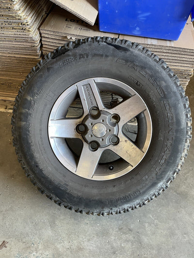 1 X FOR LAND ROVER DEFENDER SVX ALLOY WHEEL CROSS CONTI 235/85/16 C 8/9mm TREAD